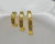 Trio de Argolas Carina Douradas com Textura - comprar online