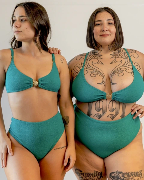 Less tiro alto Coconut verde textura