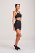 SHORTS MOVE ANIMAL PRINT PRETO - ASLEN 