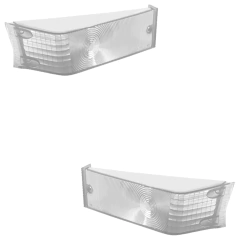 Par Lente Lanterna F4000 F1000 Seta Pisca Dianteiro Cristal