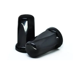 10 Capa Plastica Porca Roda Belga 32/33mm Black