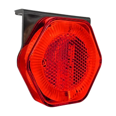 Lanterna Lateral Led Vermelha C/guia De Luz Bivolt C/suporte