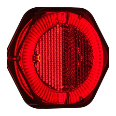 Lanterna Lateral Bivolt C/ Guia Vermelho Led Sinalsul 2049vm