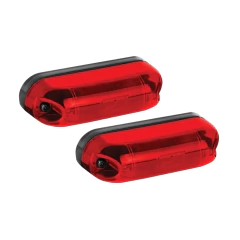 Lente Da Lanterna Delimitadora Sem Abas Cor Vemelho Gf Par