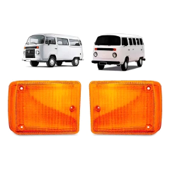 Par Lentes Pisca Seta Dianteira Kombi Clipper 1976 Á 2014