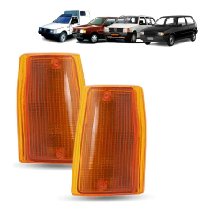 Par Lanterna Ambar Diant Pisca Fiat Uno 85 86 87 88 89 90