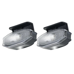 2 Lanterna Lateral Carreta Led Exclusive Branca vigia 12/24v