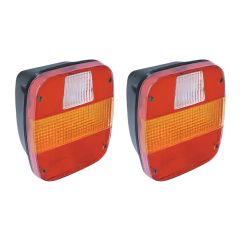 Par Lente Lanterna Traseira Ford Vw 0.185 Gf 0.045 Ti (marmitão)