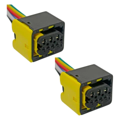 Par Chicote Com Conector 7 Vias Para Lanterna PL0912 Scania NTG