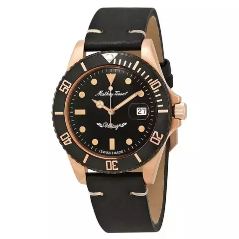 Mathey-Tissot Mathey Vintage Bronze Automatic Black Dial H901BZN - comprar online