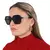 Burberry Joni Dark Grey Square Ladies Sunglasses BE4389 300187 55 en internet
