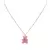 Swarovski Rose Gold-Tone Plated Pink Teddy Pendant Necklace - comprar online