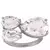 Swarovski Rhodium Plate Millenia Pear Cut Crystal Cocktail Ring, Size 55 - tienda online