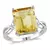 Amour Sterling Silver 6 5/8 CT TGW Citrine White Topaz Cocktail Ring - comprar online