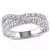 Amour 1/4 CT TW Diamond Crossover Ring in Sterling Silver - comprar online