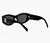 Celine Triomphe Grey Oval Ladies Sunglasses CL40312U 01A 53 - tienda online