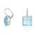 Swarovski Ladies Millenia Square Cut Blue Crystal Drop Earrings en internet