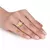 Imagen de Amour Sterling Silver 6 5/8 CT TGW Citrine White Topaz Cocktail Ring
