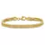 Amour 5.5mm Double Curb Link Chain Bracelet in 18k Yellow Gold Plated Silver - comprar online
