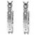 Swarovski Ladies Vittore Mini Hoop Pierced Earrings - Neve Luxury | Perfumes, Relojes, Lentes y Joyas exclusivas en Argentina