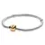 Pandora Sterling Silver Bracelet with 14K Gold Pandora Snap Clasp - 590702-HG-18 (7.1") en internet