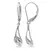 Amour Diamond Calla Lily Leverback Earrings In Sterling Silver - comprar online