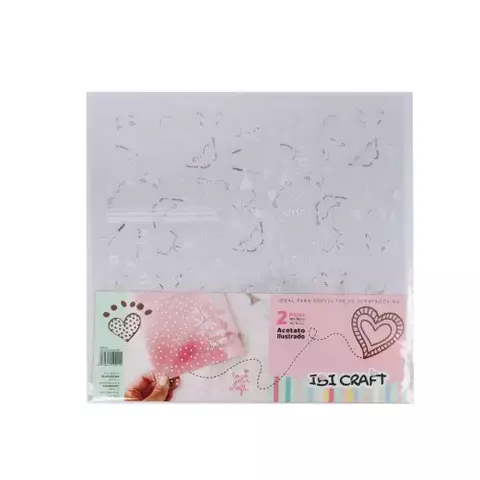 Acetato IBI CRAFT 30x30 2 hojas Mariposas