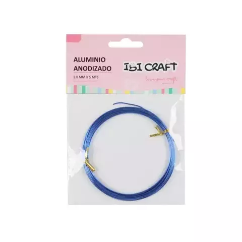 Alambre IBICRAF Aluminio Azul 1mmx5mts