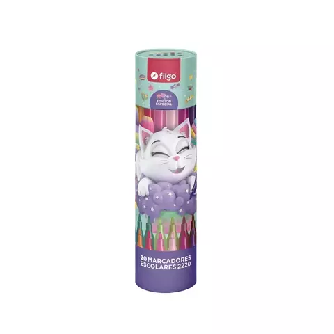 Marcadores Filgo x 20 Edicion Especial Gatito