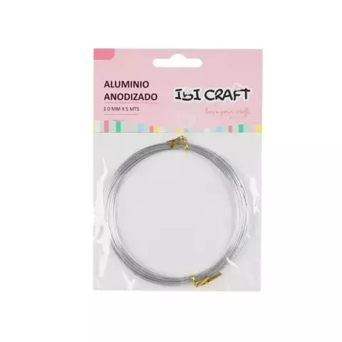 Alambre IBI CRAF Aluminio PLATA 1mmx5mts