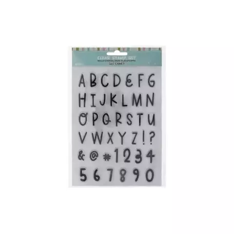 Sello IBI CRAFT Siliconados Cristal LETRAS