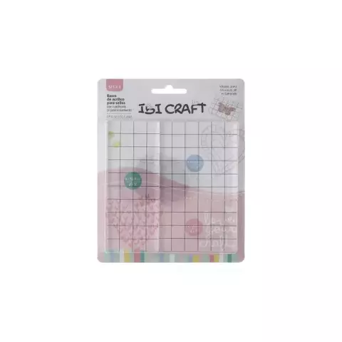 Base de Acrilico IBI CRAFT Para sellos x 3