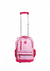Mochila con Carro ELF Tela Camuflada Rosa con Corazones