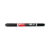 Marcador Doble Punta Fibra /Microfibra Negra