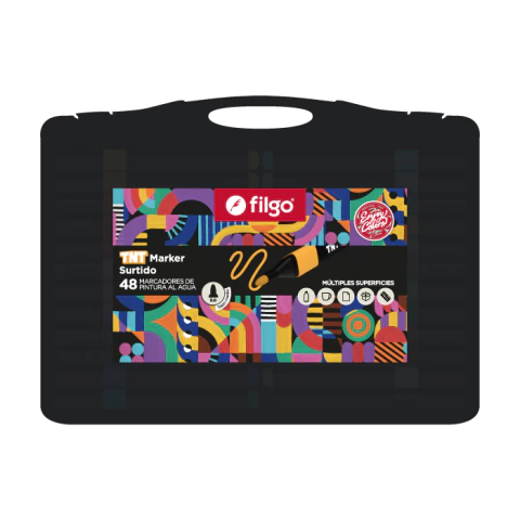 Marcadores Filgo TNT de Pintura Al Agua x 48