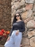 BODY MANGA LONGA EM MALHA POLIAMIDA DELICATE PRETO - comprar online