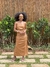 VESTIDO MAXI MIDI EM COURO P.U. BEGE - comprar online