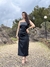 VESTIDO MAXI MIDI EM COURO P.U. PRETO - comprar online