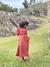 VESTIDO MAXI MIDI EM BLEND DE VISCOSE VERMELHO ESCURO - Flavia Ferrer