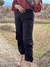 CALCA SLOUCHY EM ALFAIATARIA PRETO - comprar online