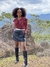 SHORT SAIA DE COURO ARIELY PRETO - comprar online