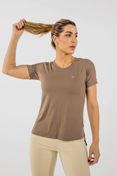 Camiseta Vibe - Marrom Claro