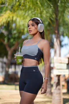 Conjunto Peônia - Cinza e Marinho - comprar online