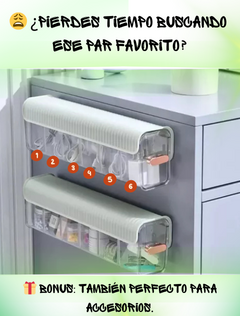 ORGANIZADOR DE ROPA INTERIOR x 2 UNIDADES ( Con Adhesivos) - Ruchi