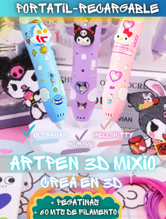 KUROMI ArtPen 3D + de REGALO 60 mts filamentos + STICKERS - comprar online