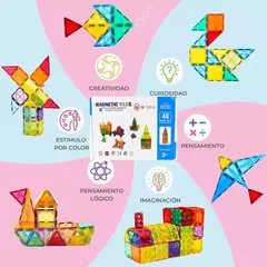 Bloques Magnéticos De Construcción 48-88 piezas - tienda online