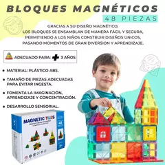 Bloques Magnéticos De Construcción 48-88 piezas - Ruchi
