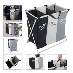 Canasto-Bolsa de ropa triple en internet
