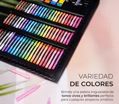 Set 208 - 168 Piezas Arte Dibujo Pintura Valija Profesional + REGALO marcadores doble TOUCH doble punta
