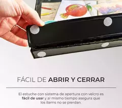 Imagen de Set 208 - 168 Piezas Arte Dibujo Pintura Valija Profesional + REGALO marcadores doble TOUCH doble punta